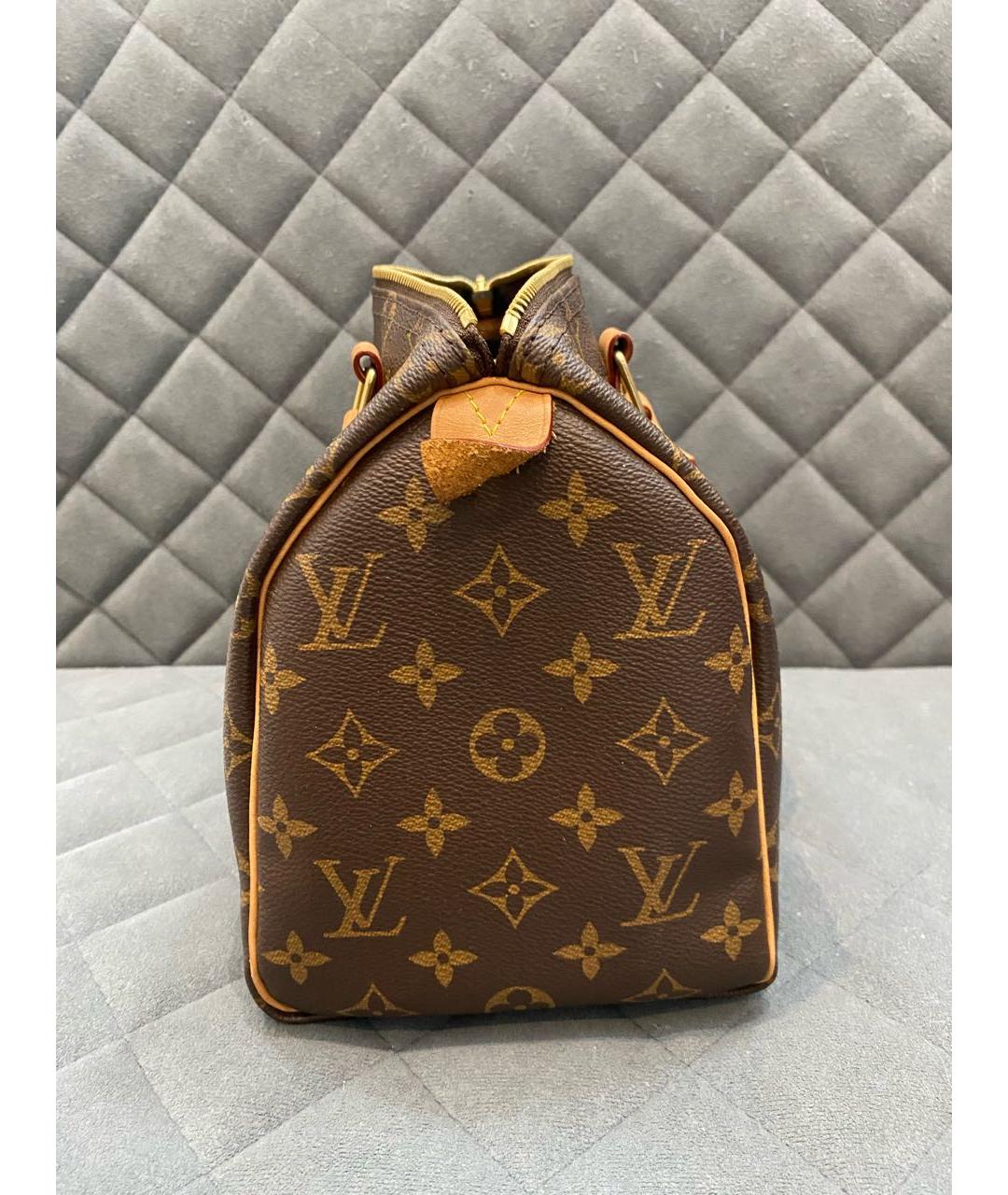 LOUIS VUITTON Коричневая сумка с короткими ручками, фото 2