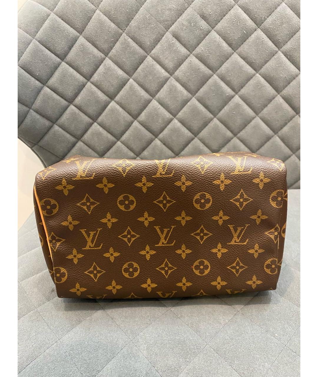 LOUIS VUITTON Коричневая сумка с короткими ручками, фото 4