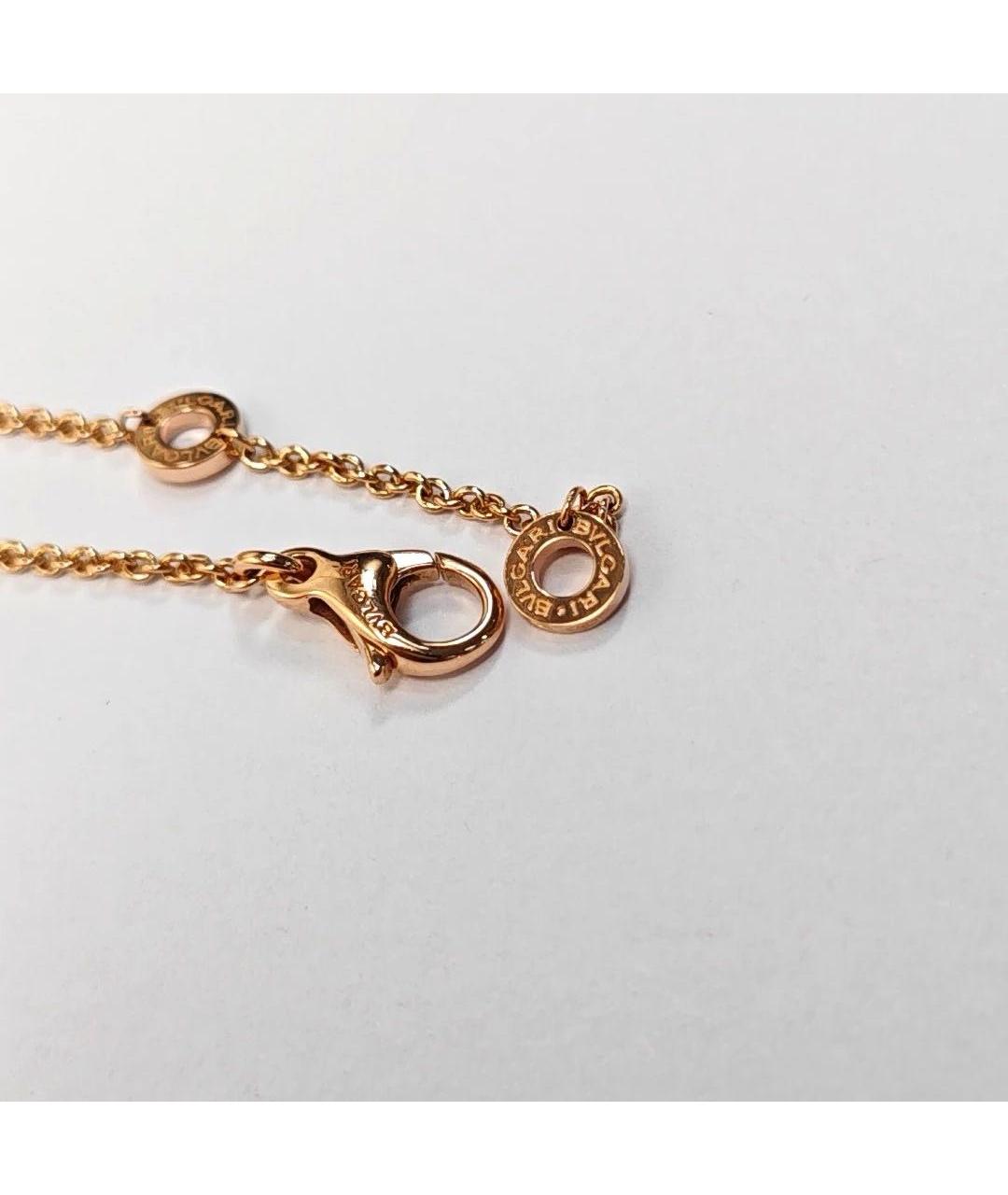 BVLGARI Черная подвеска из розового золота, фото 5