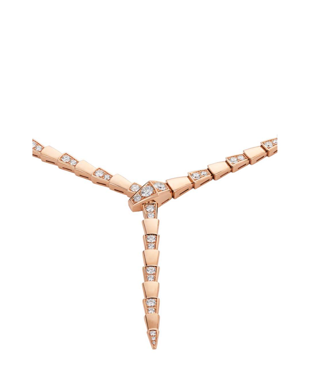 BVLGARI Бежевое колье из розового золота, фото 2