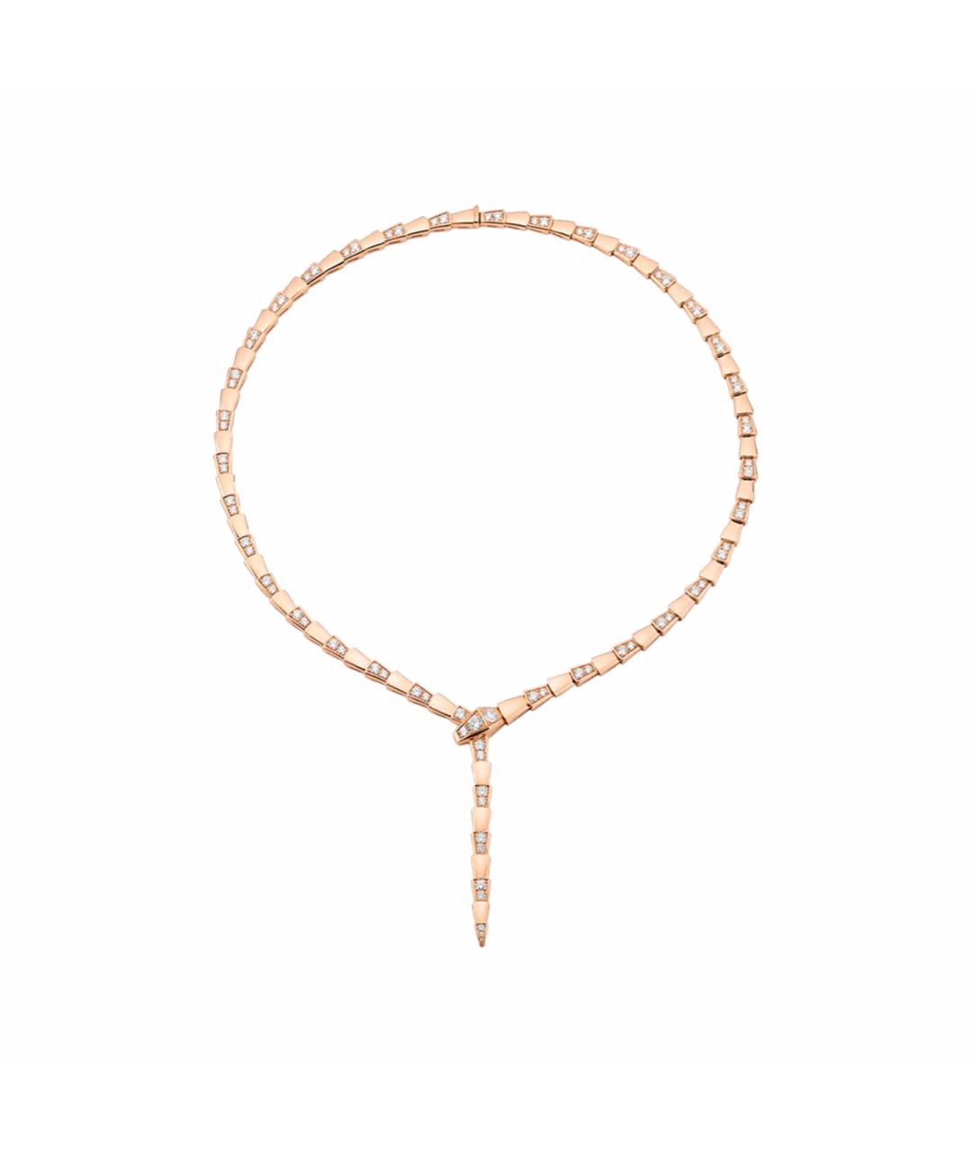 BVLGARI Бежевое колье из розового золота, фото 1