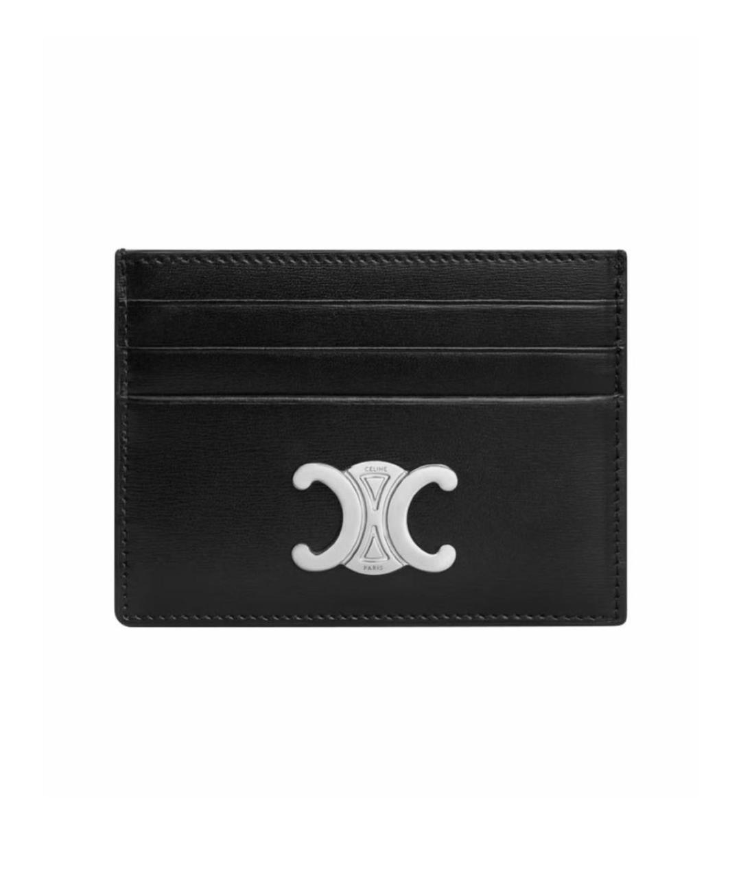 CELINE Черный кожаный кардхолдер, фото 1