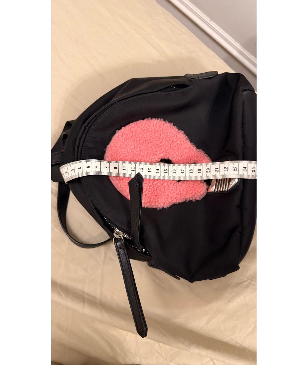 FENDI Черный тканевый рюкзак, фото 8