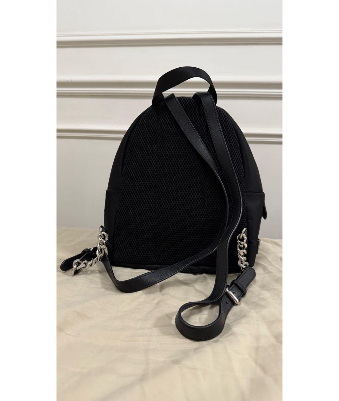 FENDI Черный тканевый рюкзак, фото 2