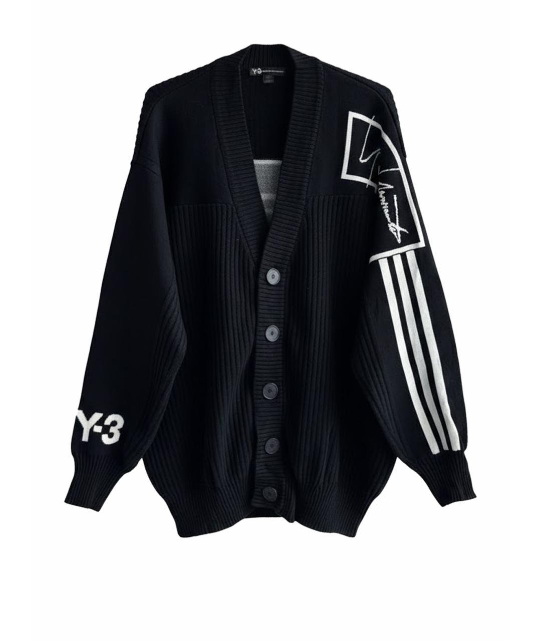 YOHJI YAMAMOTO Черный шерстяной кардиган, фото 1