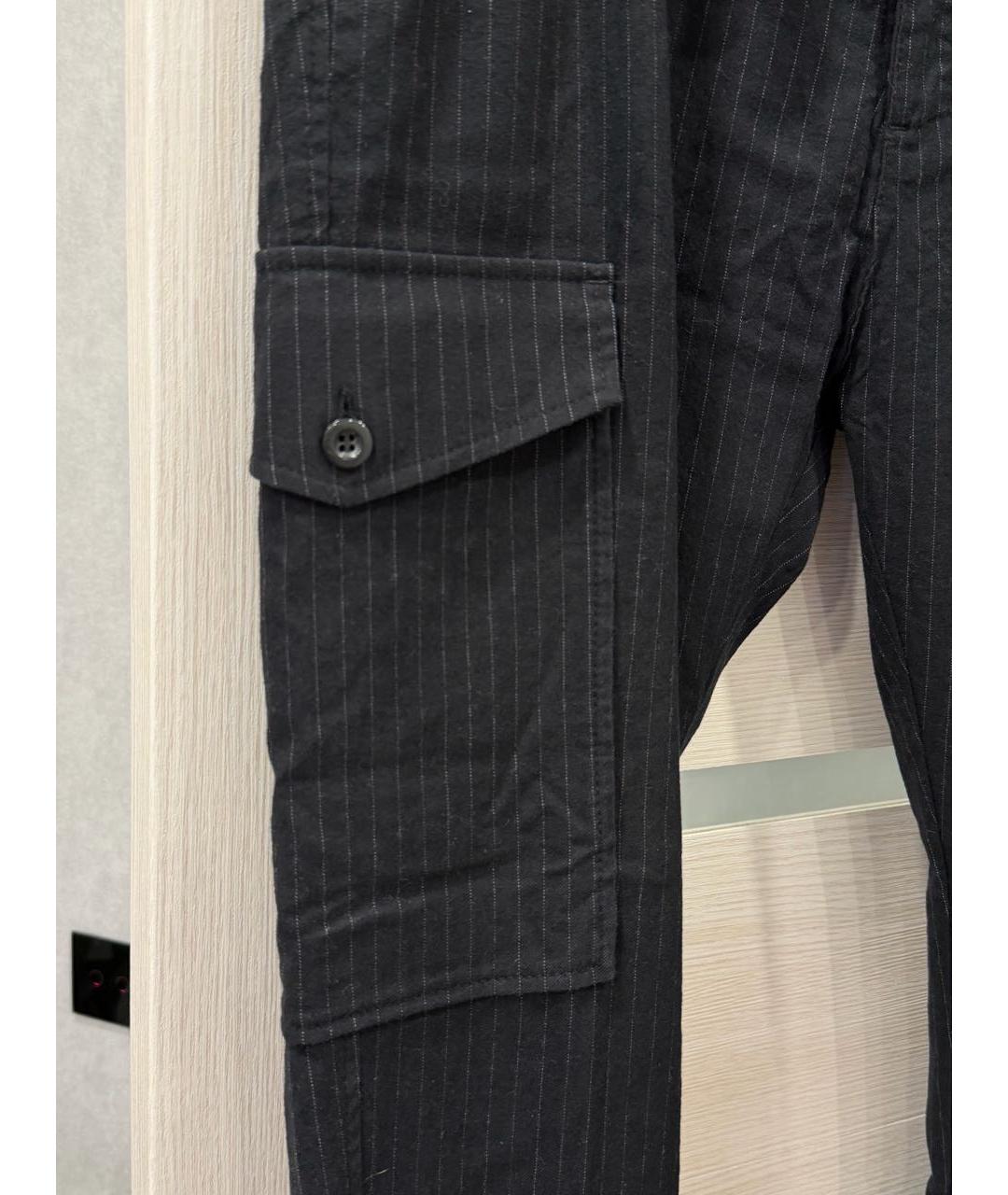 DOLCE&GABBANA Черные шерстяные повседневные брюки, фото 6