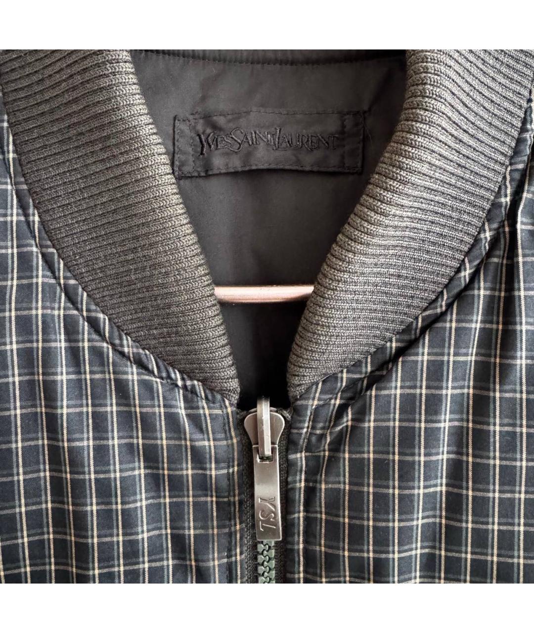 SAINT LAURENT Хаки хлопковый жилет, фото 5