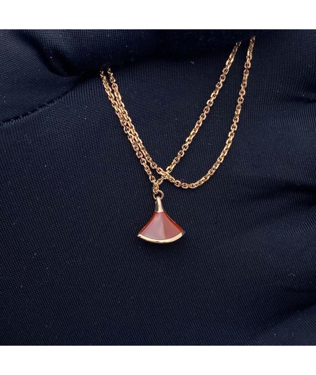 BVLGARI Бордовый браслет из розового золота, фото 3