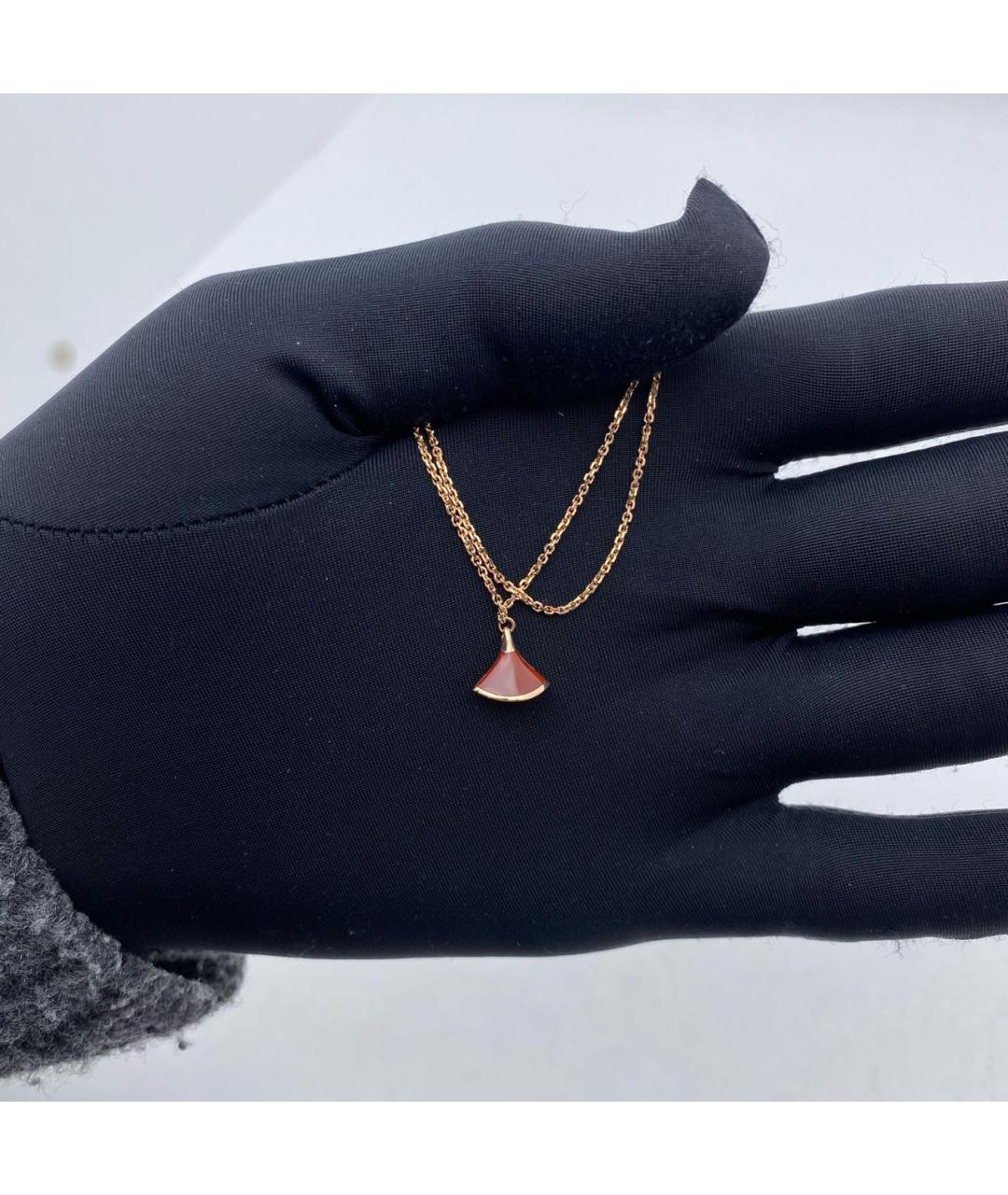 BVLGARI Бордовый браслет из розового золота, фото 4