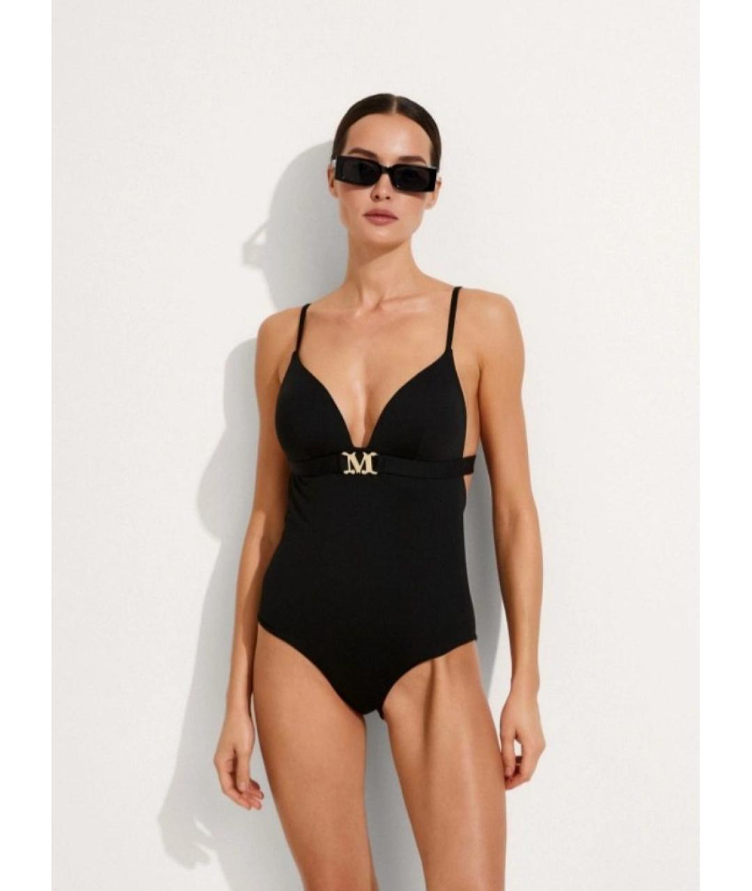 MAX MARA Черный полиэстеровый купальник, фото 2