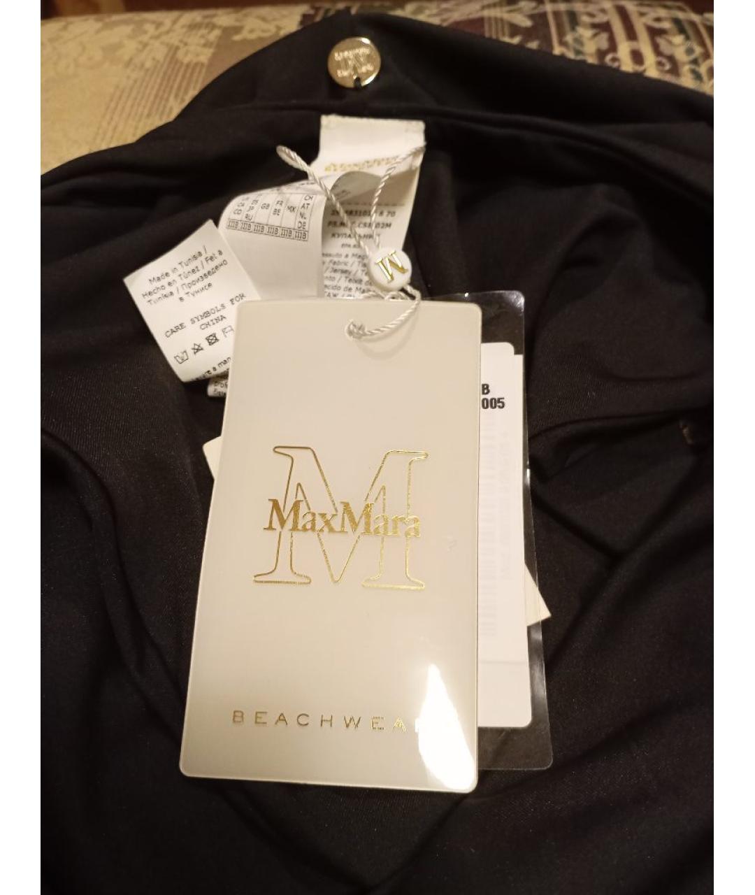 MAX MARA Черный полиэстеровый купальник, фото 5