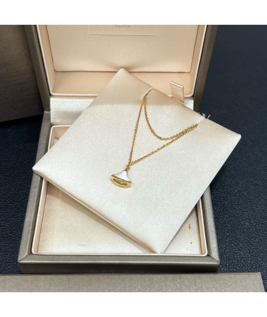 BVLGARI Белый браслет из желтого золота, фото 2