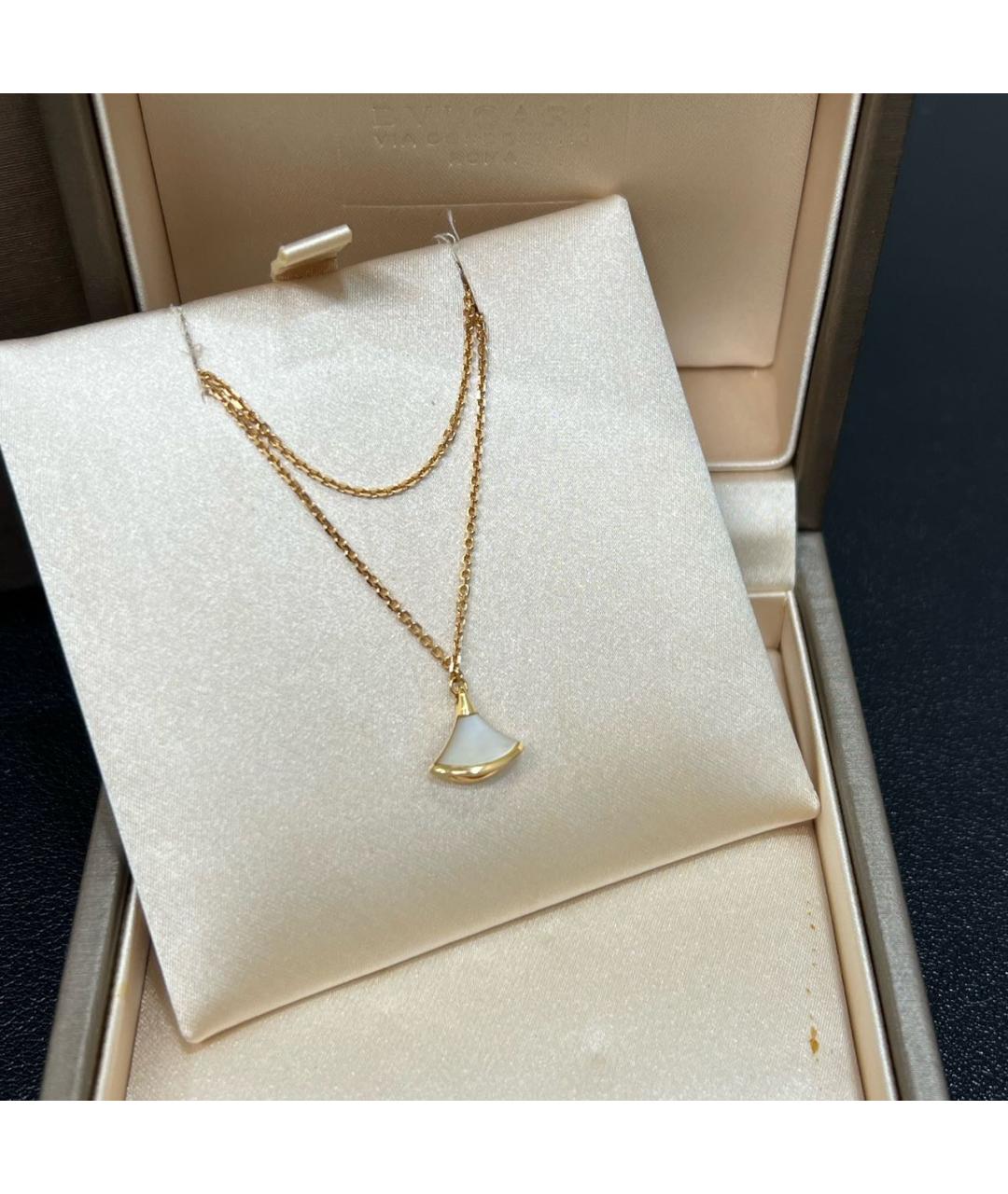 BVLGARI Белый браслет из желтого золота, фото 3