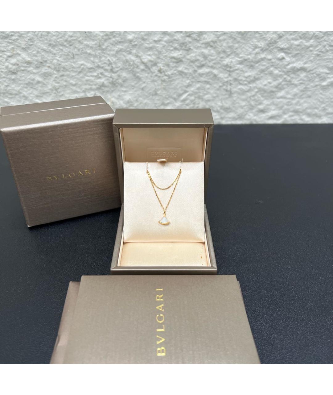 BVLGARI Белый браслет из желтого золота, фото 5