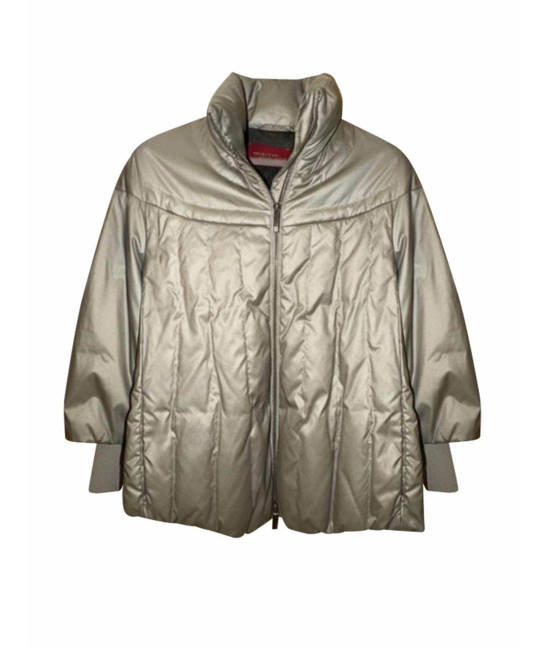 BURBERRY Серая полиамидовая куртка, фото 1