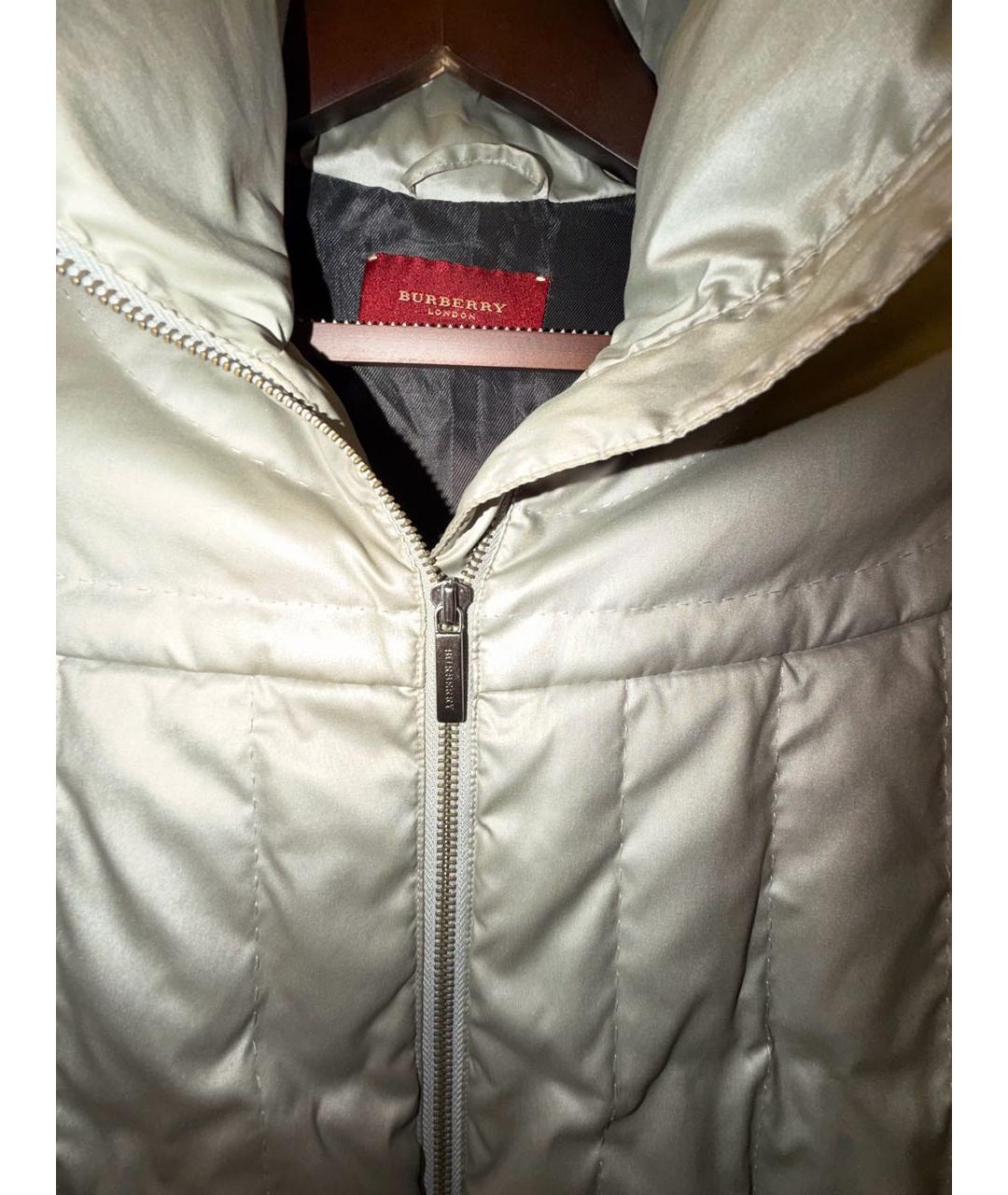 BURBERRY Серая полиамидовая куртка, фото 4