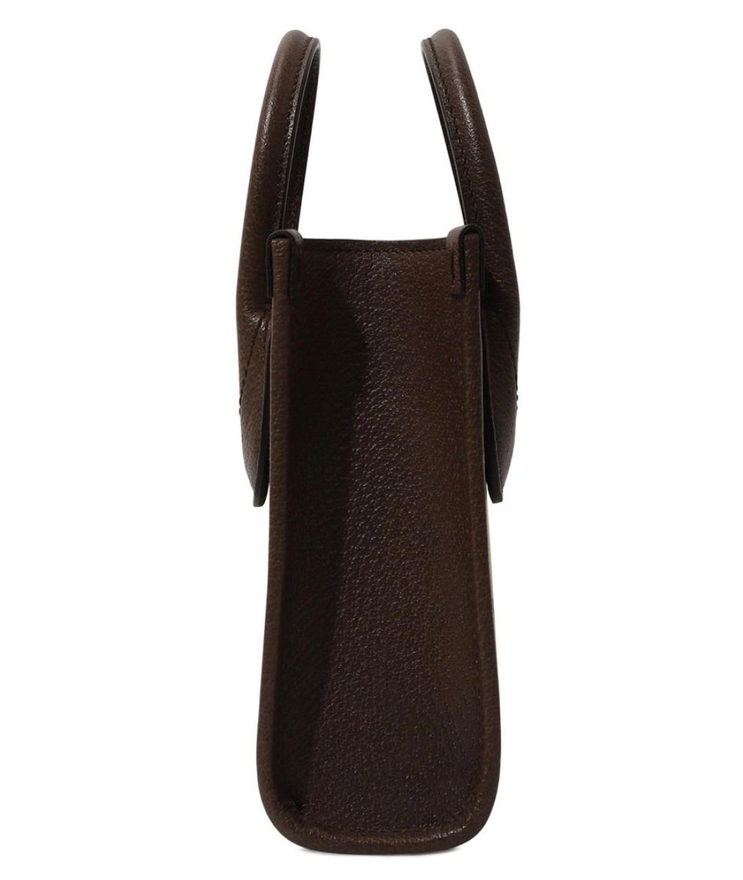 GUCCI Коричневая тканевая сумка через плечо, фото 2