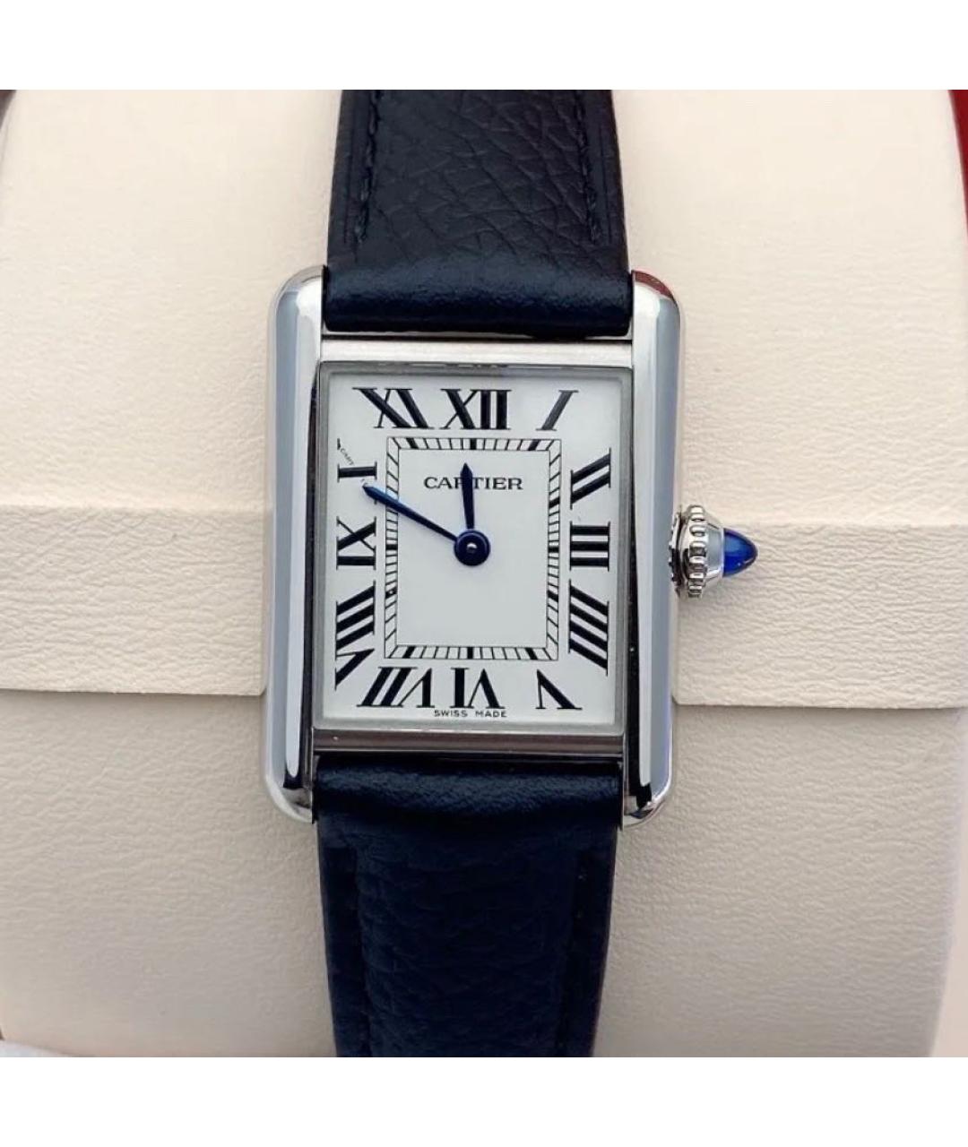 CARTIER Белые часы, фото 7