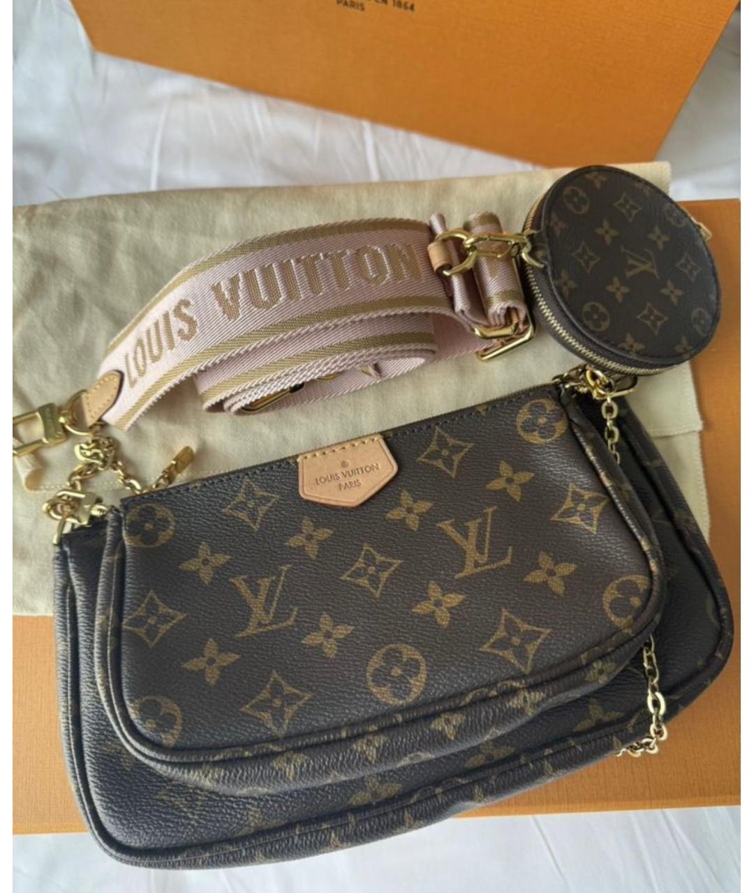 LOUIS VUITTON Коричневая сумка через плечо, фото 5