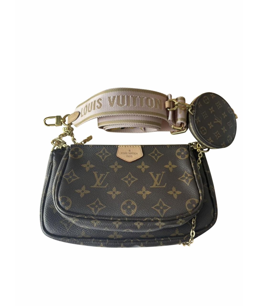 LOUIS VUITTON Коричневая сумка через плечо, фото 1