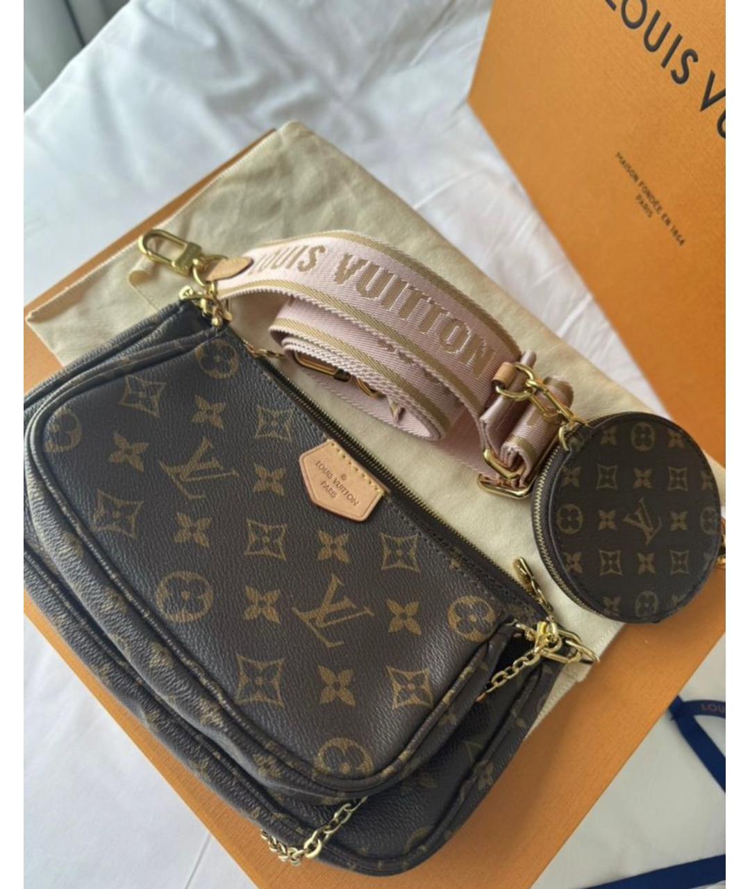 LOUIS VUITTON Коричневая сумка через плечо, фото 2