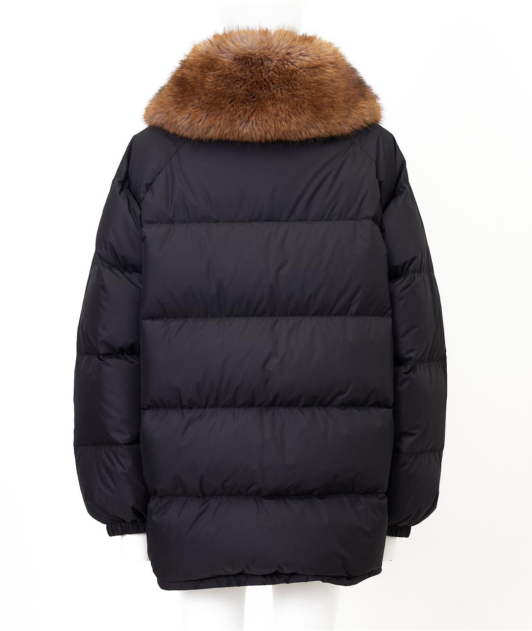 PRADA Черный полиамидовый пуховик, фото 2