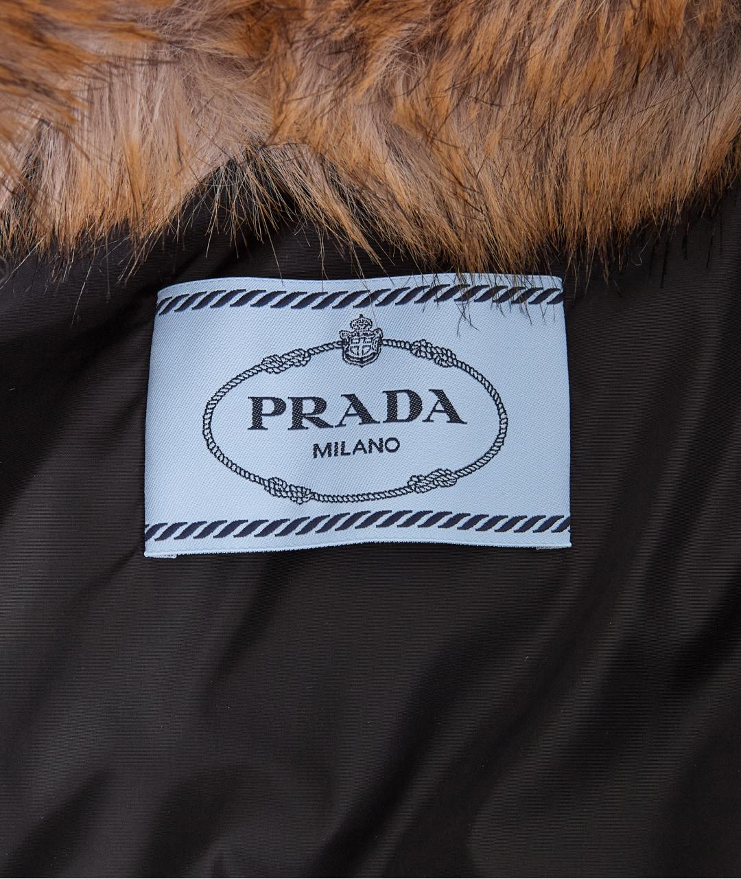 PRADA Черный полиамидовый пуховик, фото 4