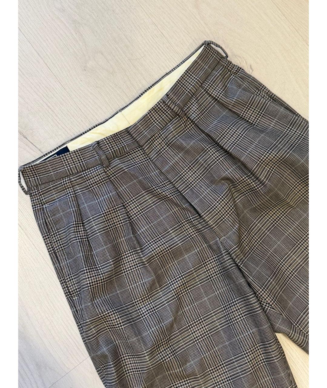 POLO RALPH LAUREN Бежевые хлопковые повседневные брюки, фото 5