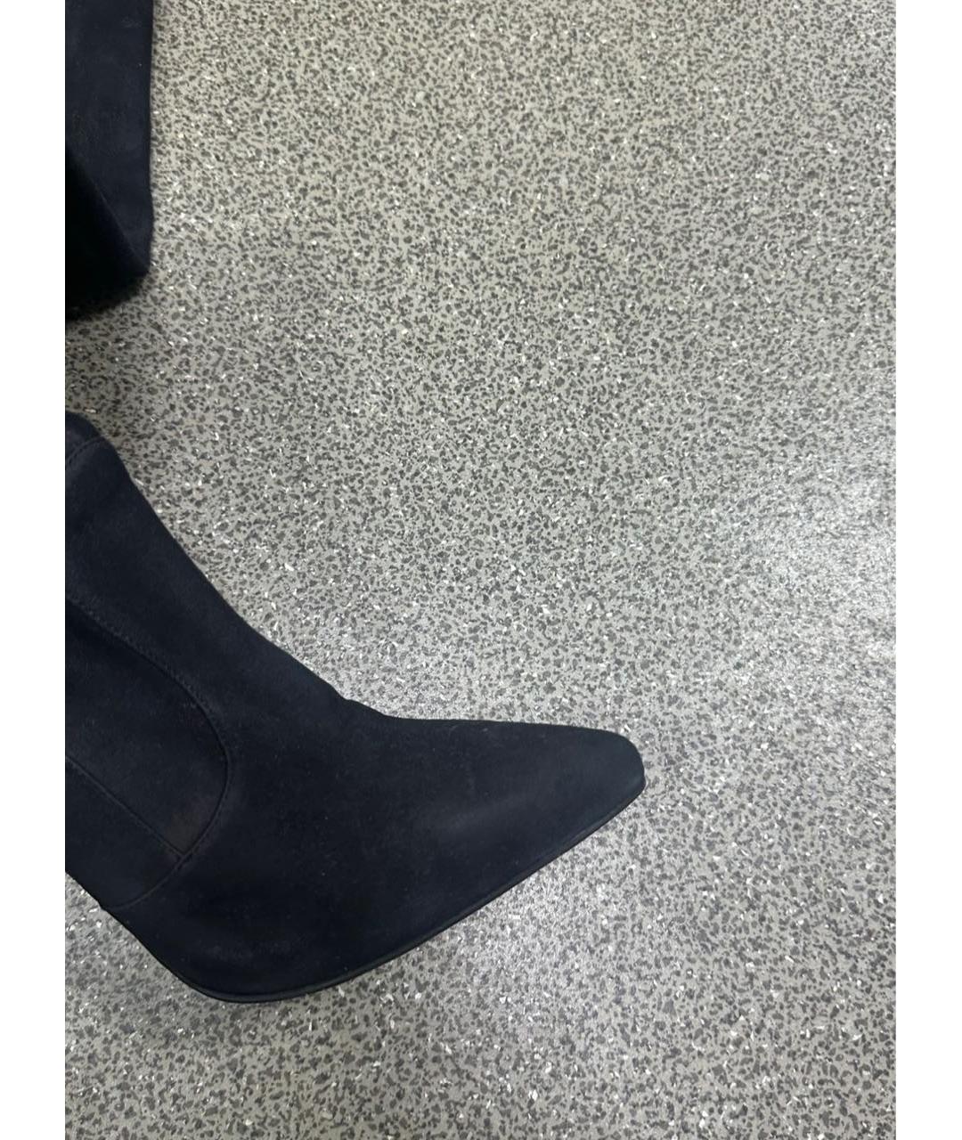 PRADA Черные замшевые ботфорты, фото 2