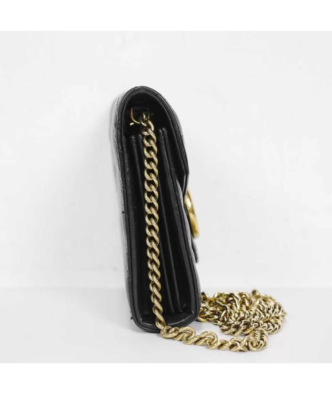 GUCCI Черная кожаная сумка через плечо, фото 7