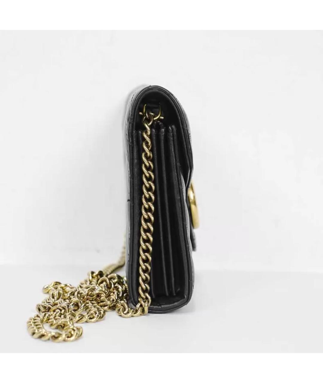 GUCCI Черная кожаная сумка через плечо, фото 3