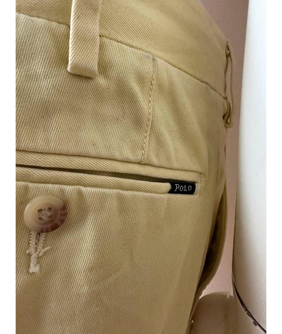 POLO RALPH LAUREN Желтые хлопковые шорты, фото 5