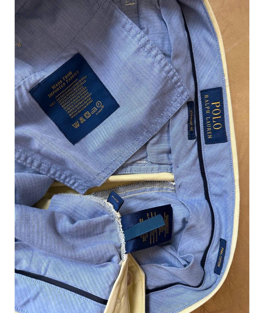 POLO RALPH LAUREN Желтые хлопковые шорты, фото 4