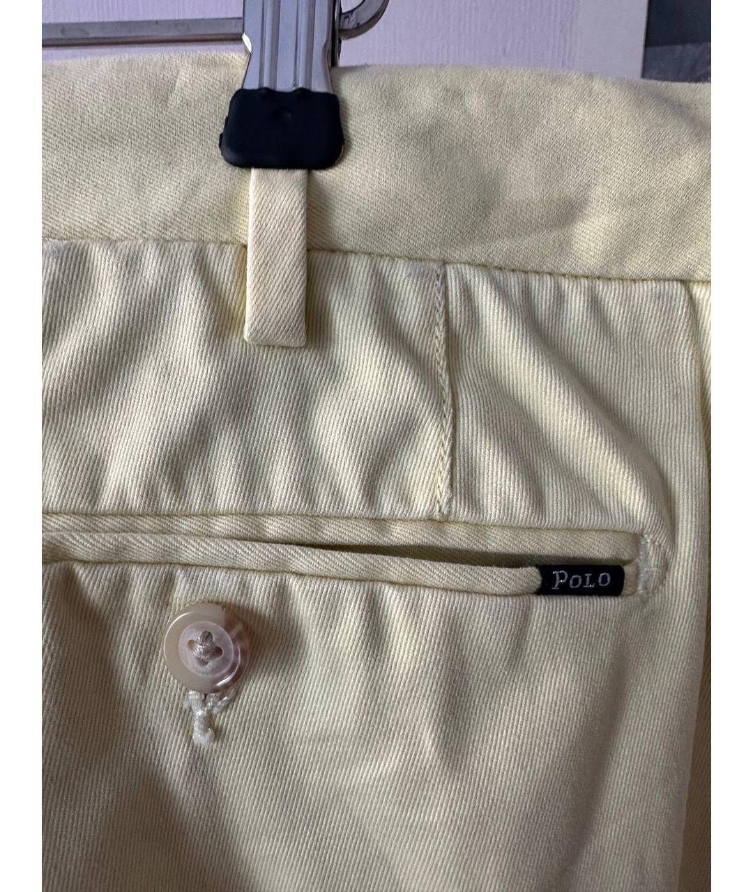 POLO RALPH LAUREN Желтые хлопковые шорты, фото 3