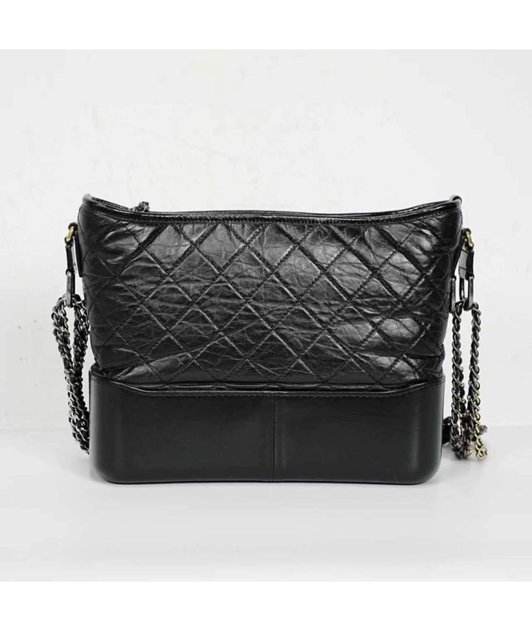 CHANEL Черная кожаная сумка через плечо, фото 4