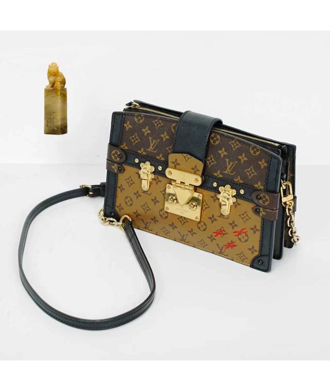 LOUIS VUITTON Коричневая сумка через плечо, фото 9