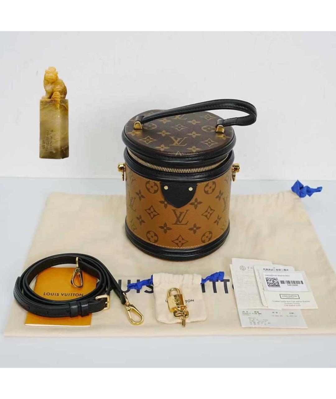 LOUIS VUITTON Коричневая сумка с короткими ручками, фото 2