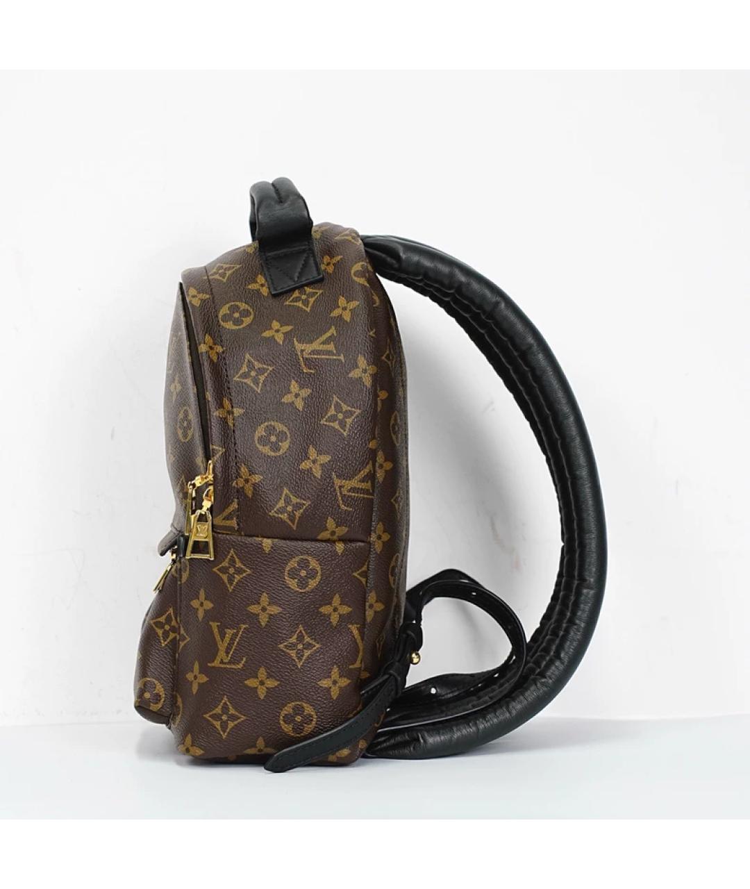 LOUIS VUITTON Коричневый кожаный рюкзак, фото 3