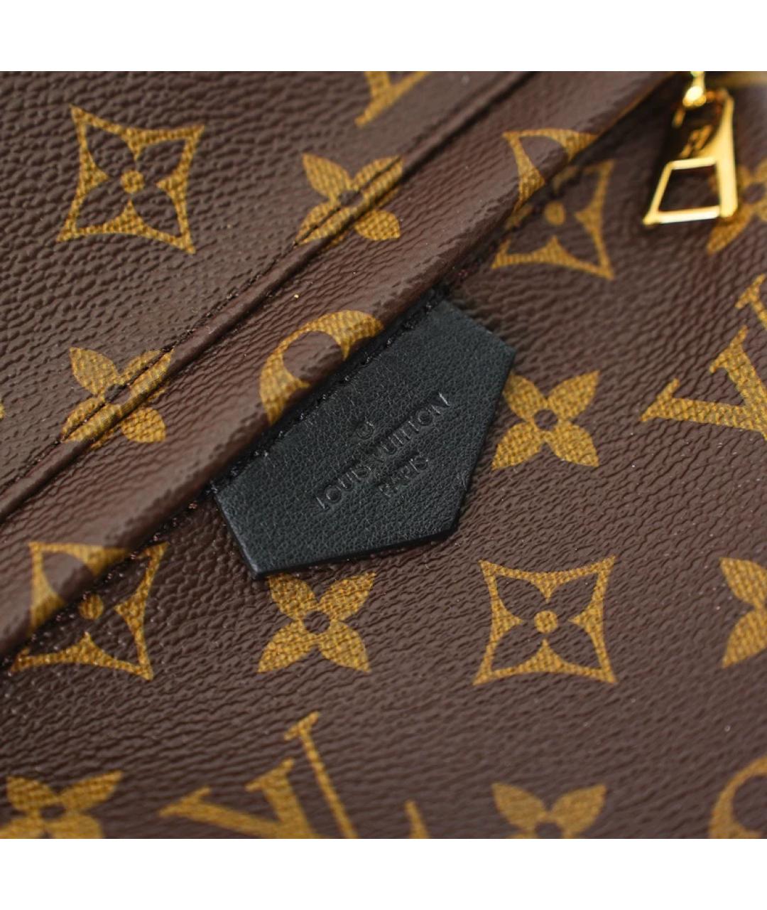 LOUIS VUITTON Коричневый кожаный рюкзак, фото 7