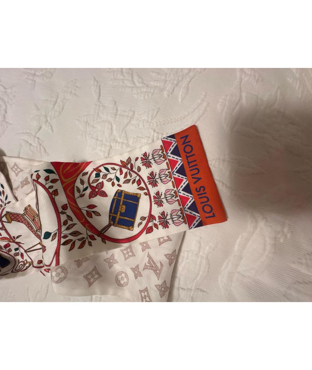 LOUIS VUITTON Мульти шелковый шарф, фото 3