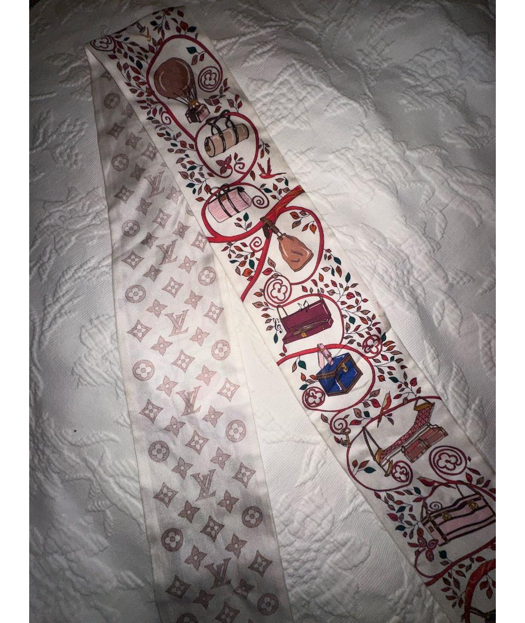 LOUIS VUITTON Мульти шелковый шарф, фото 2