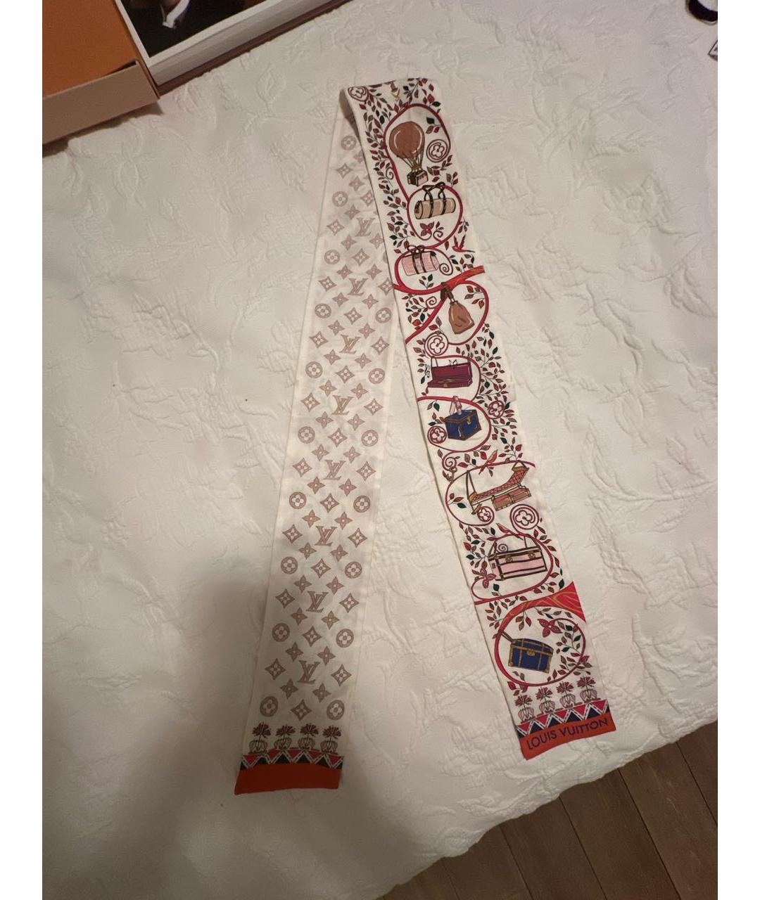 LOUIS VUITTON Мульти шелковый шарф, фото 5