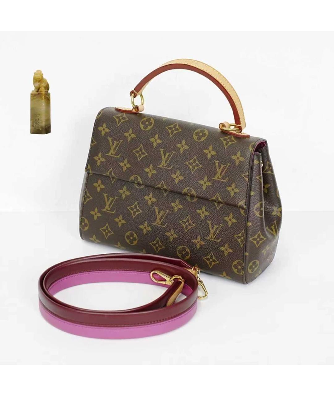 LOUIS VUITTON Коричневая сумка с короткими ручками, фото 9