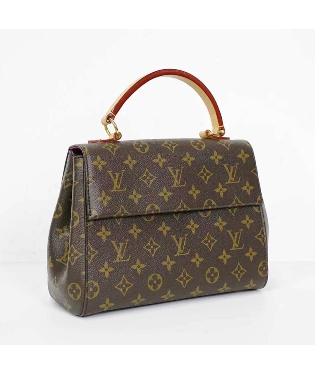 LOUIS VUITTON Коричневая сумка с короткими ручками, фото 3