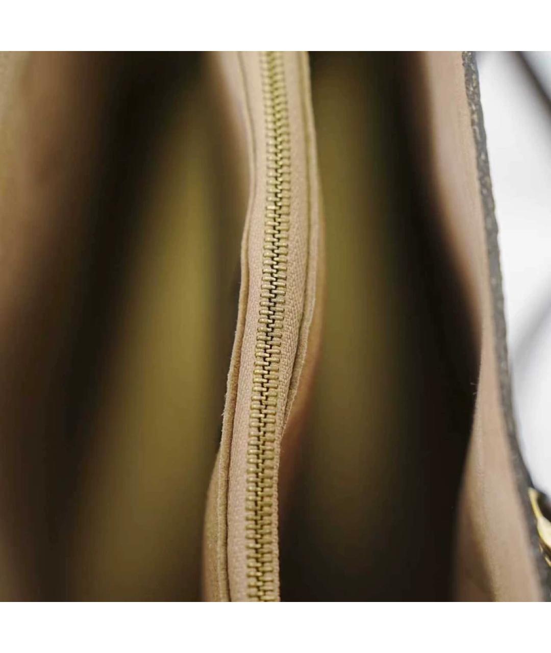 LOUIS VUITTON Коричневая сумка с короткими ручками, фото 8