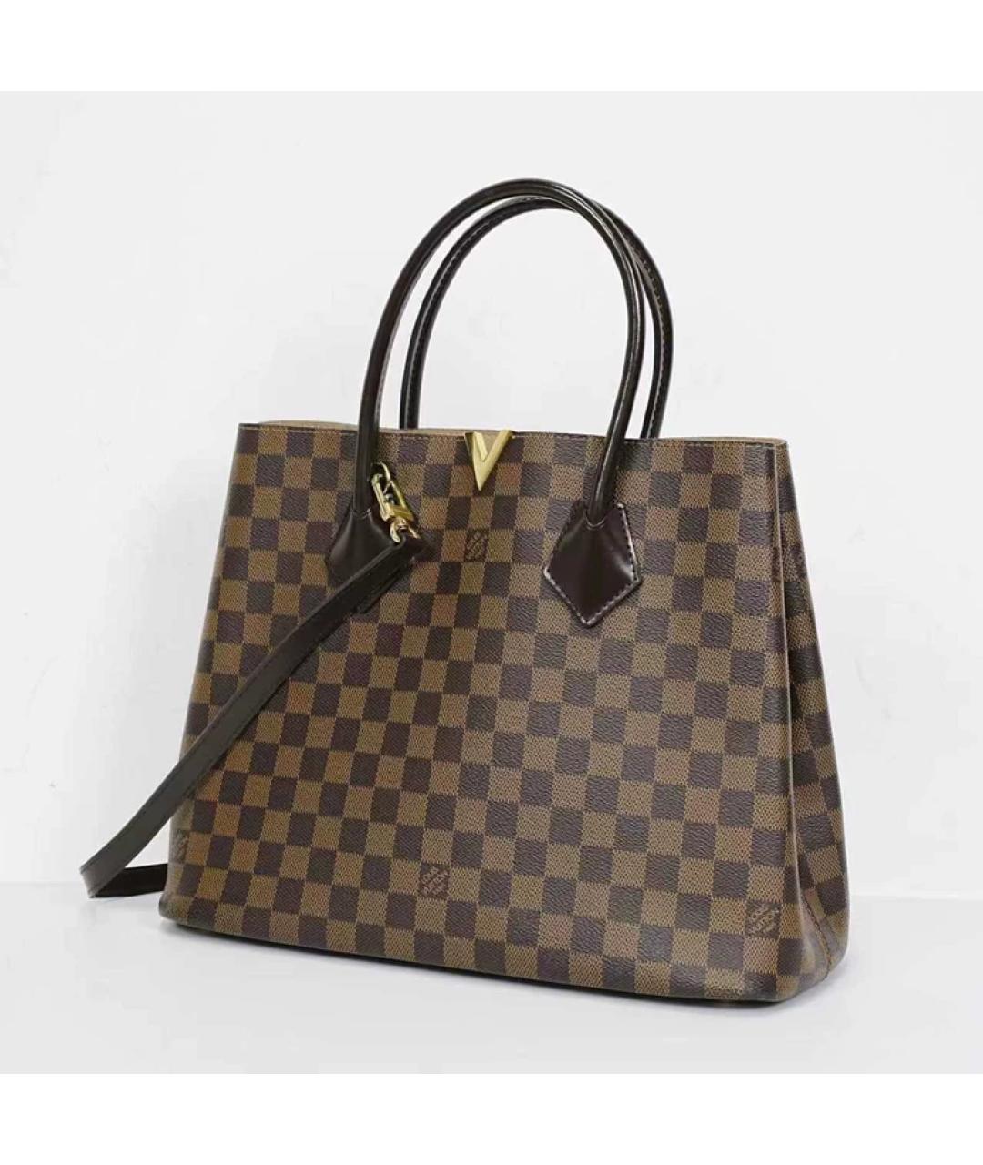 LOUIS VUITTON Коричневая сумка с короткими ручками, фото 2