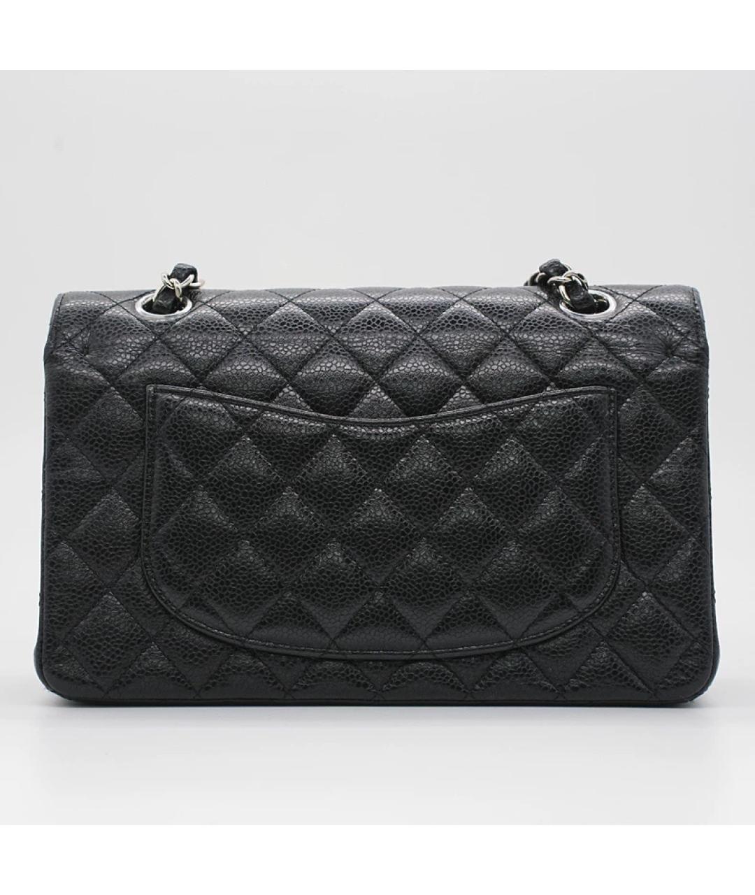 CHANEL Черная кожаная сумка с короткими ручками, фото 2