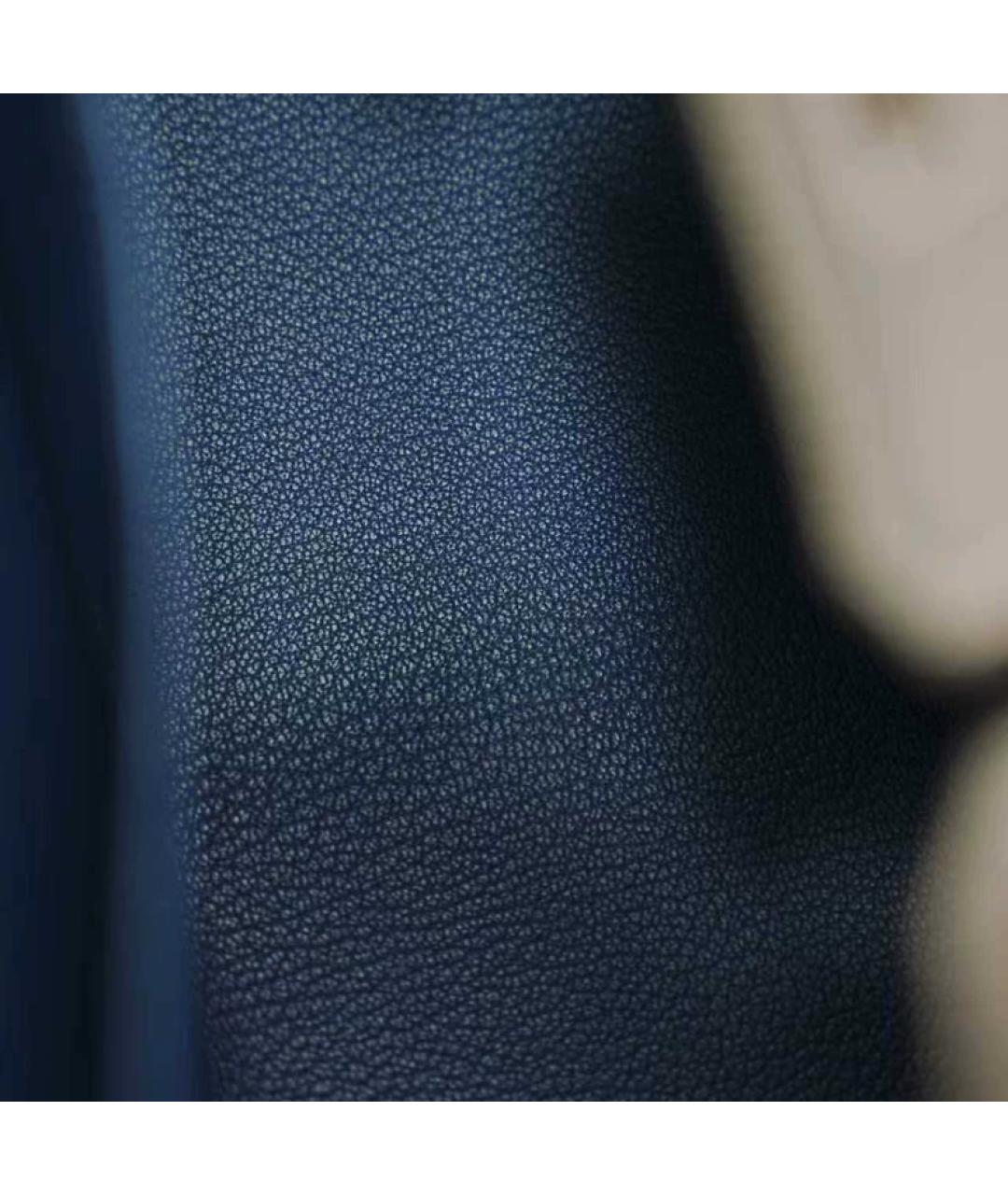 HERMES Серая кожаная сумка с короткими ручками, фото 8