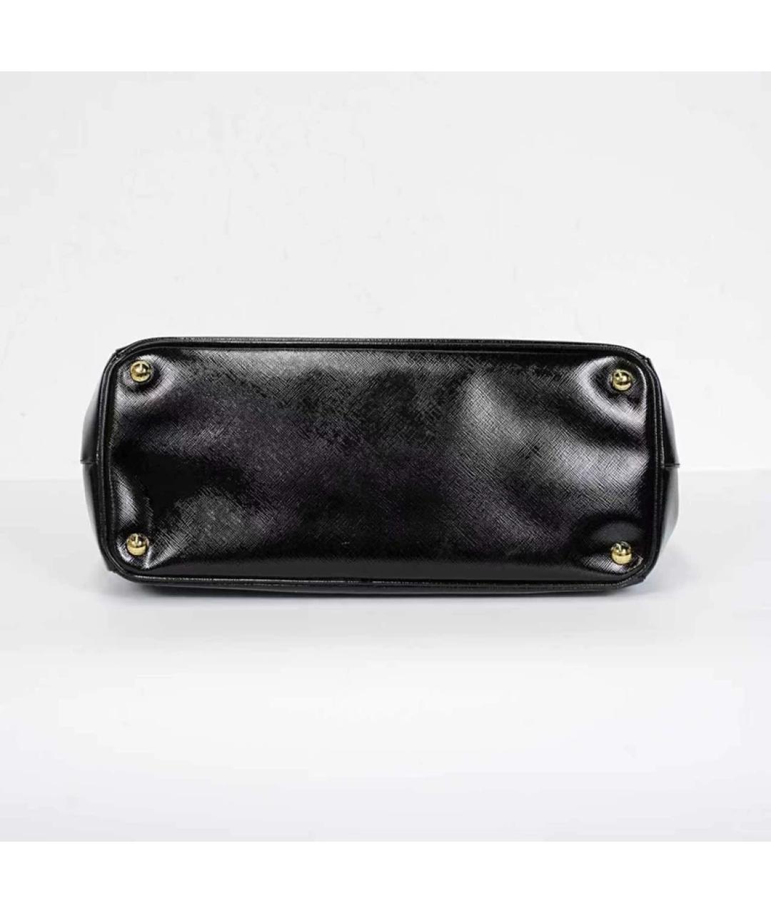 PRADA Черная кожаная сумка с короткими ручками, фото 3