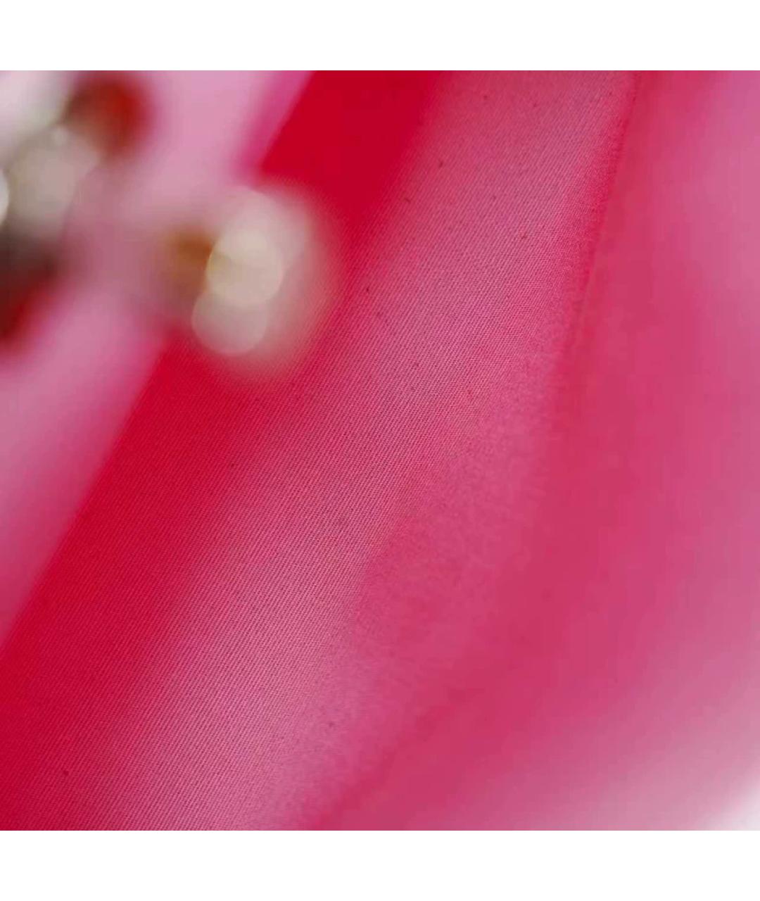 HERMES Розовая тканевая сумка через плечо, фото 8